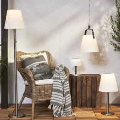 Lámpara LED solar Solia, Ø 28 cm