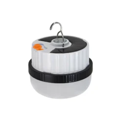 Lámpara LED solar Ufo, portátil, plástico, negro/blanco