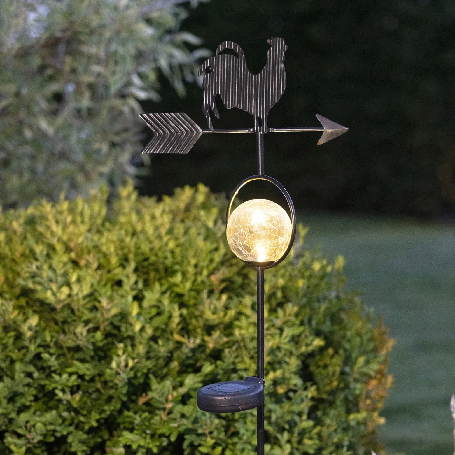 Lámpara LED solar Windy, muestra dirección viento