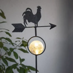 Lámpara LED solar Windy, muestra dirección viento