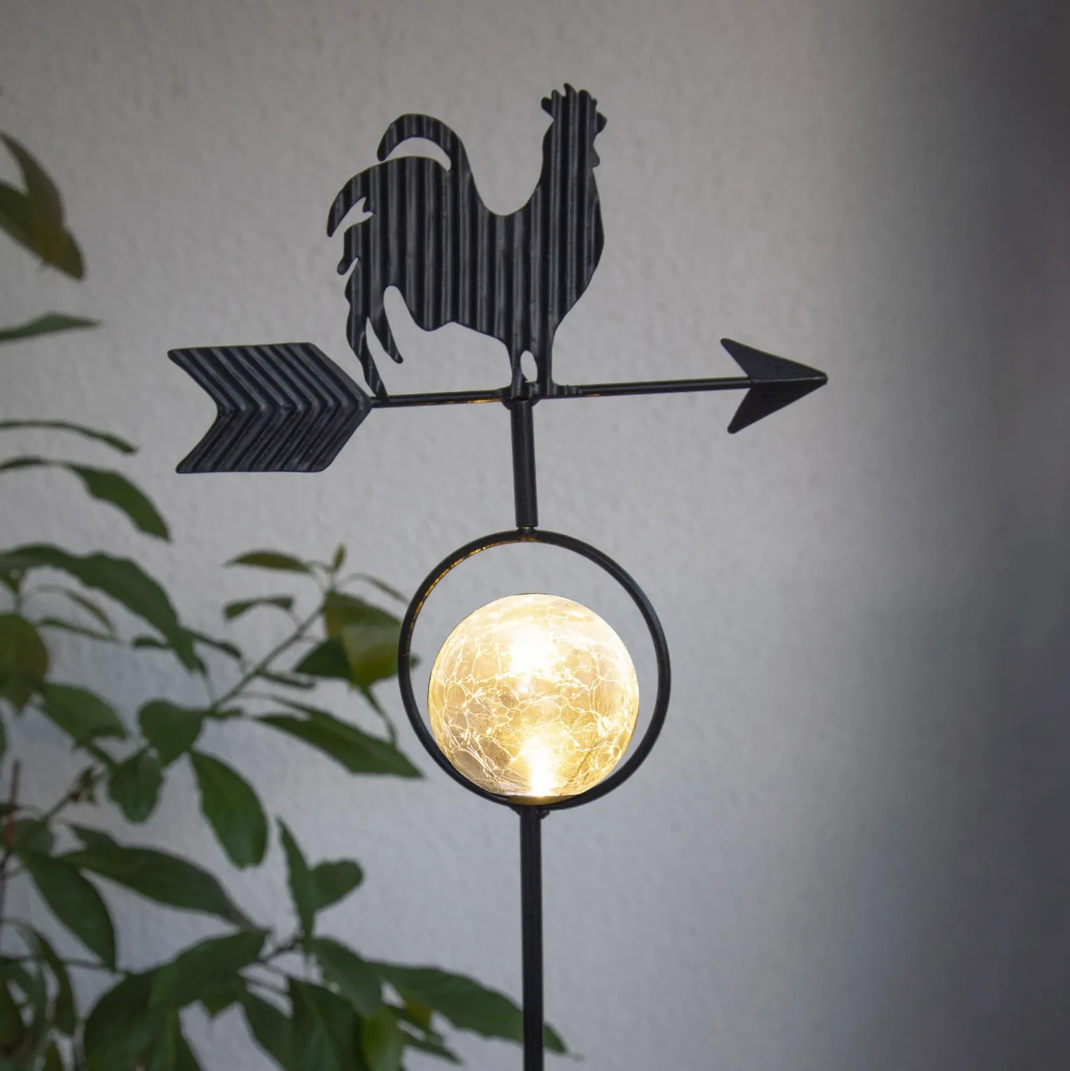 Lámpara LED solar Windy, muestra dirección viento