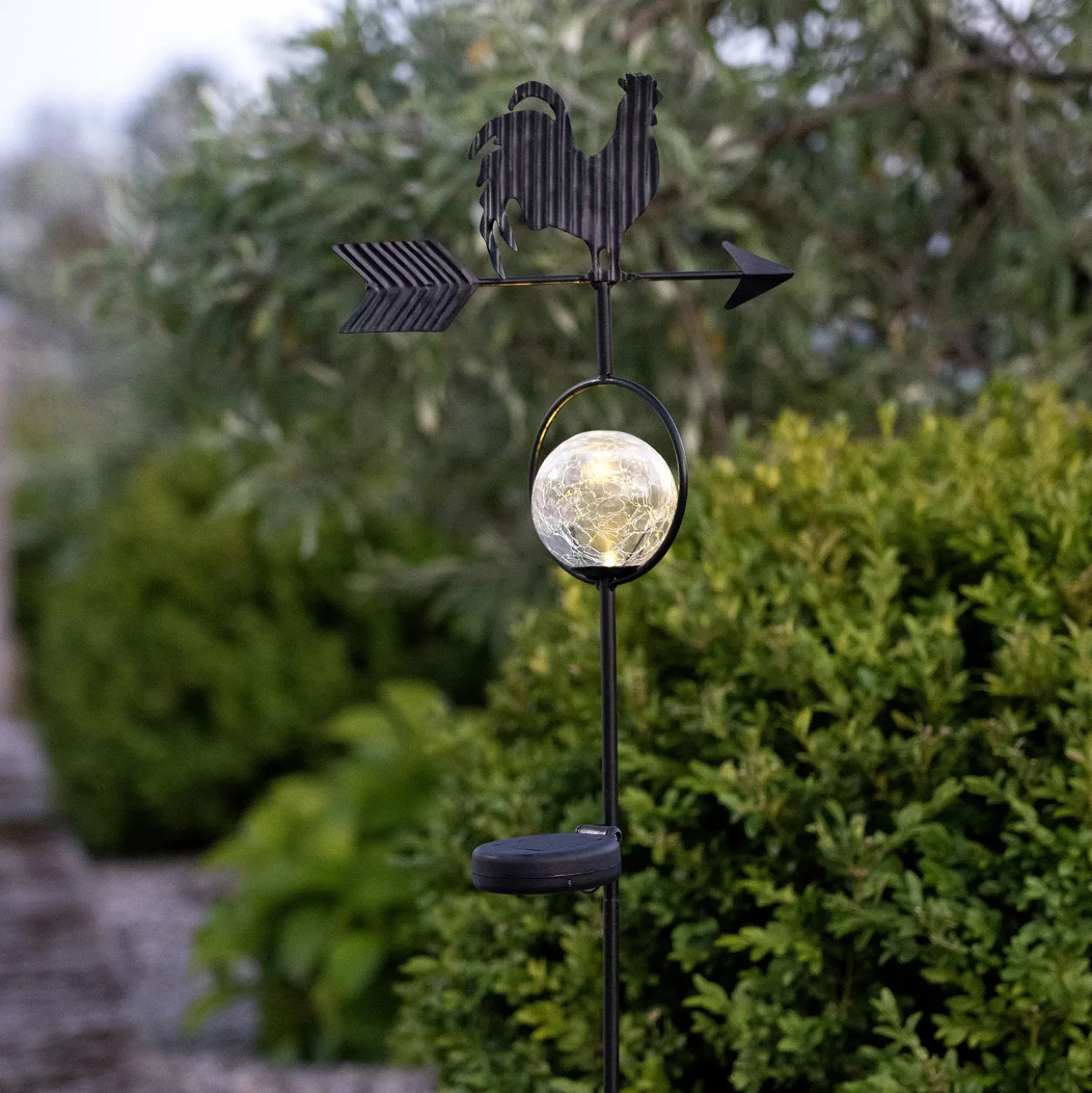 Lámpara LED solar Windy, muestra dirección viento