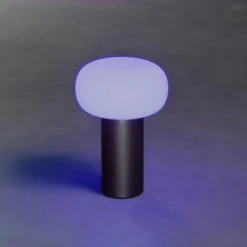 Lámpara mesa LED Antibes IP54 batería, RGBW, negro