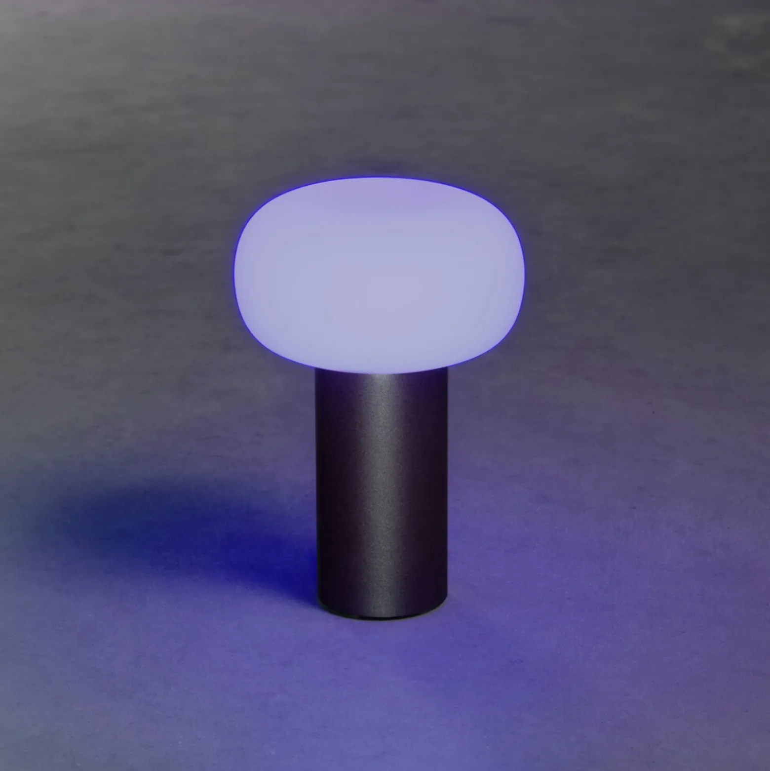 Lámpara mesa LED Antibes IP54 batería, RGBW, negro