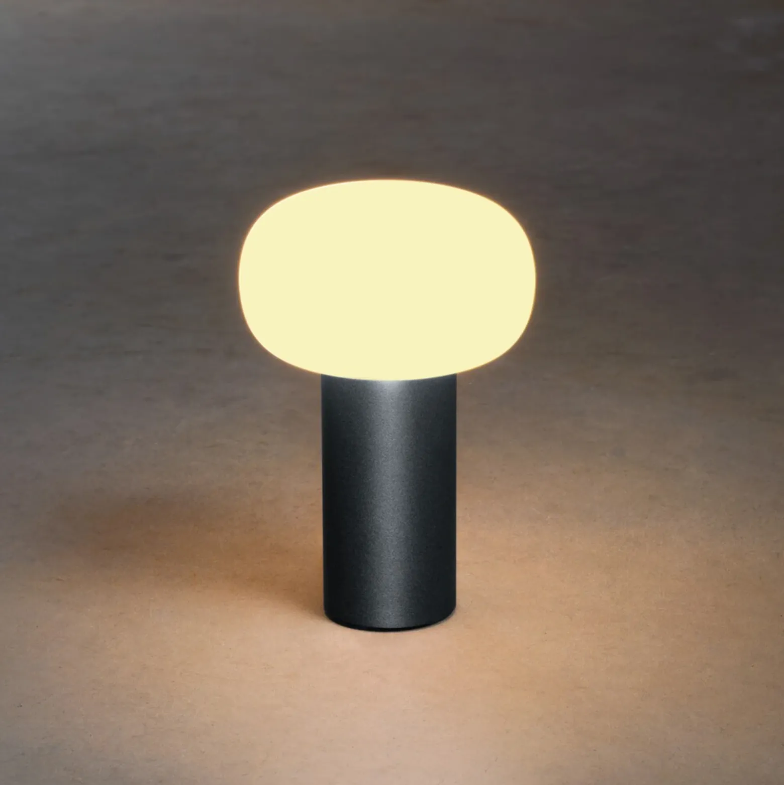 Lámpara mesa LED Antibes IP54 batería, RGBW, negro