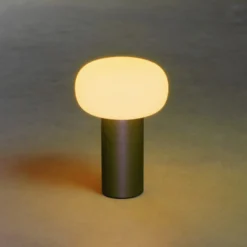 Lámpara mesa LED Antibes IP54 batería, RGBW, negro