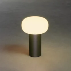Lámpara mesa LED Antibes IP54 batería, RGBW, negro