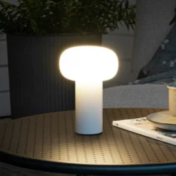 Lámpara mesa LED Antibes IP54 batería RGBW blanco