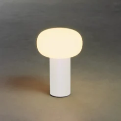 Lámpara mesa LED Antibes IP54 batería RGBW blanco