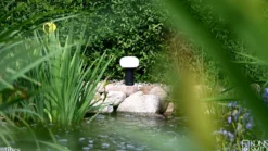 Lámpara mesa LED Antibes IP54 batería, RGBW, óxido