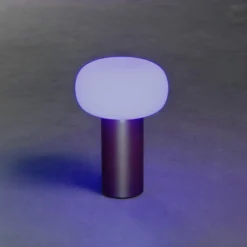 Lámpara mesa LED Antibes IP54 batería, RGBW, óxido