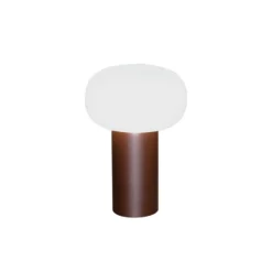 Lámpara mesa LED Antibes IP54 batería, RGBW, óxido