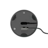 Lámpara mesa LED batería Nudrop IP54, gris grafito