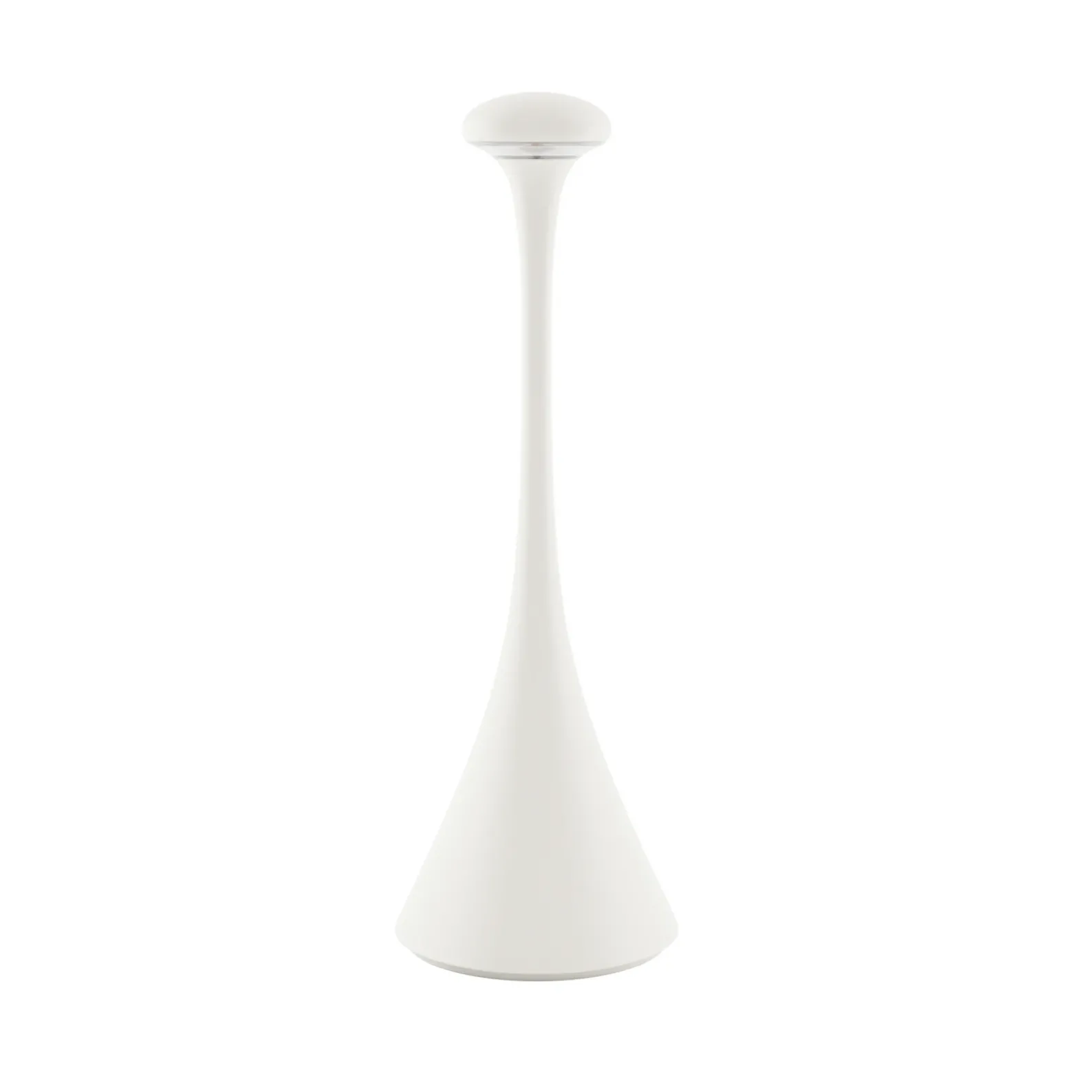 Lámpara mesa LED batería Nudrop IP54, blanco nieve