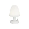 Lámpara mesa LED batería Termoli cónico alto 25 cm