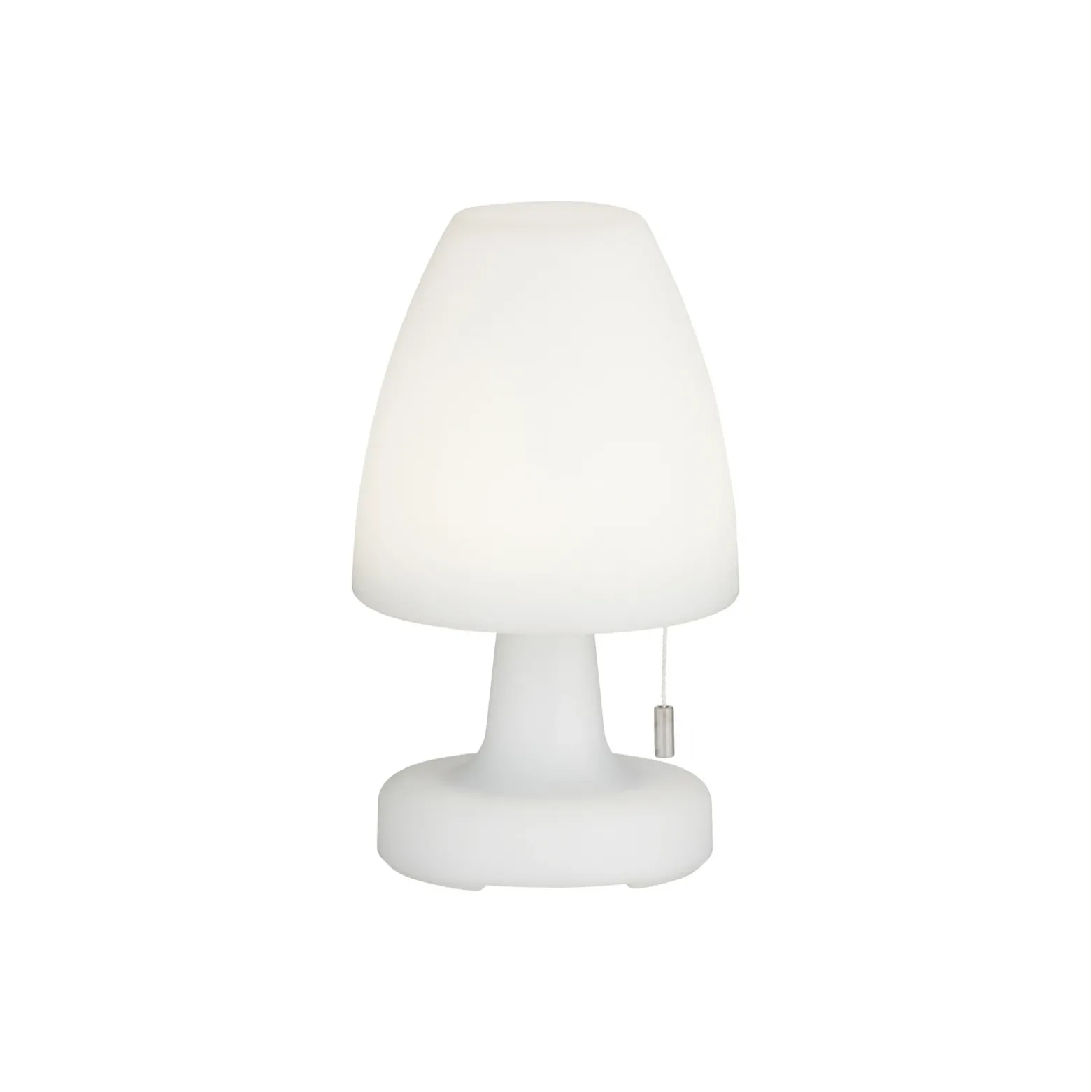 Lámpara mesa LED batería Termoli cónico alto 25 cm