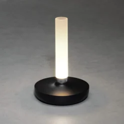 Lámpara mesa LED Biarritz IP54 batería, CCT, negro