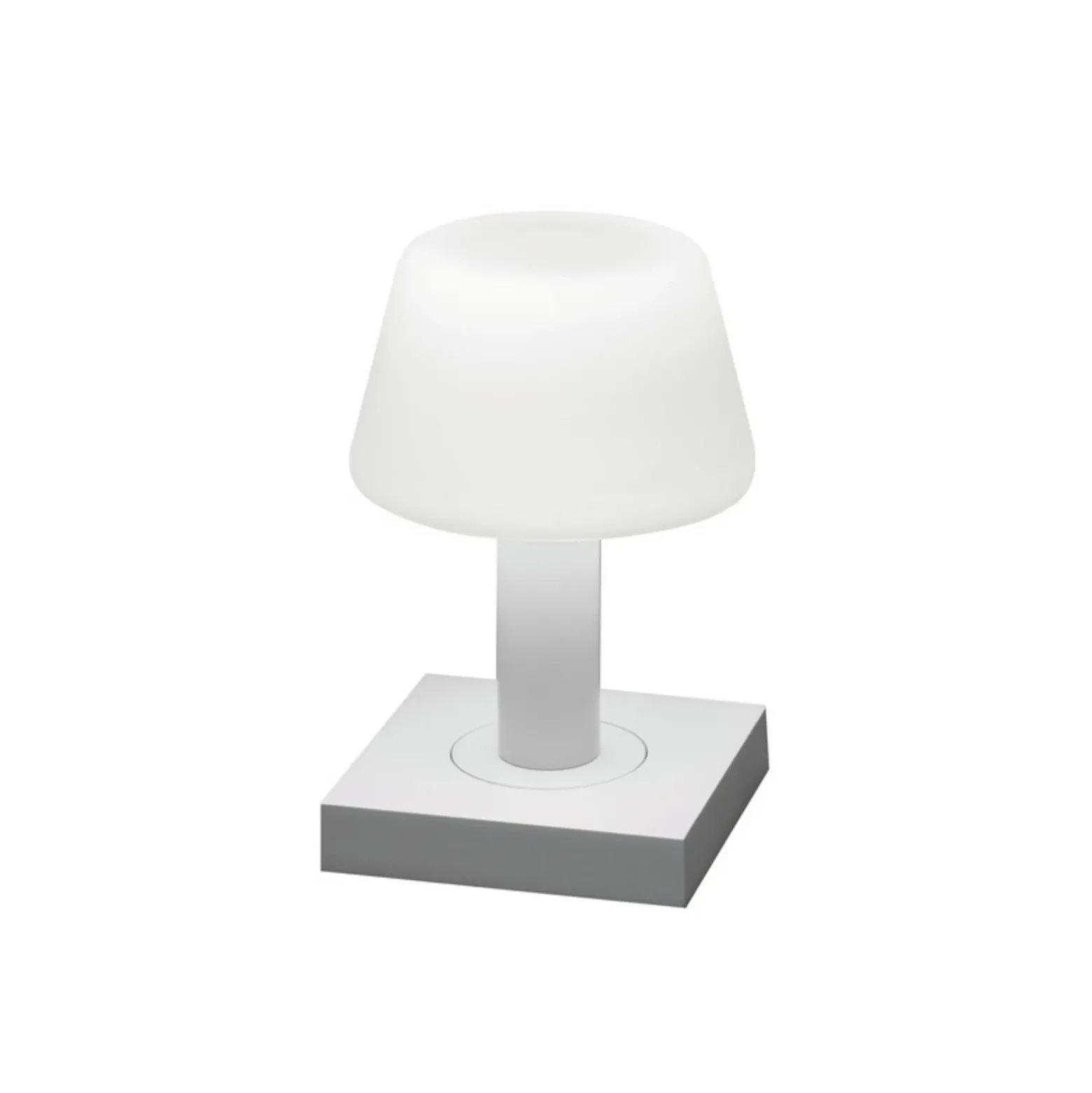 Lámpara mesa LED Monaco de exterior batería blanco