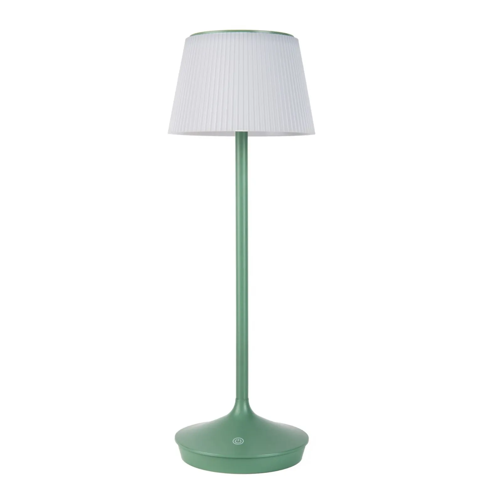 Lámpara mesa solar LED Emmi CCT recargable, verde
