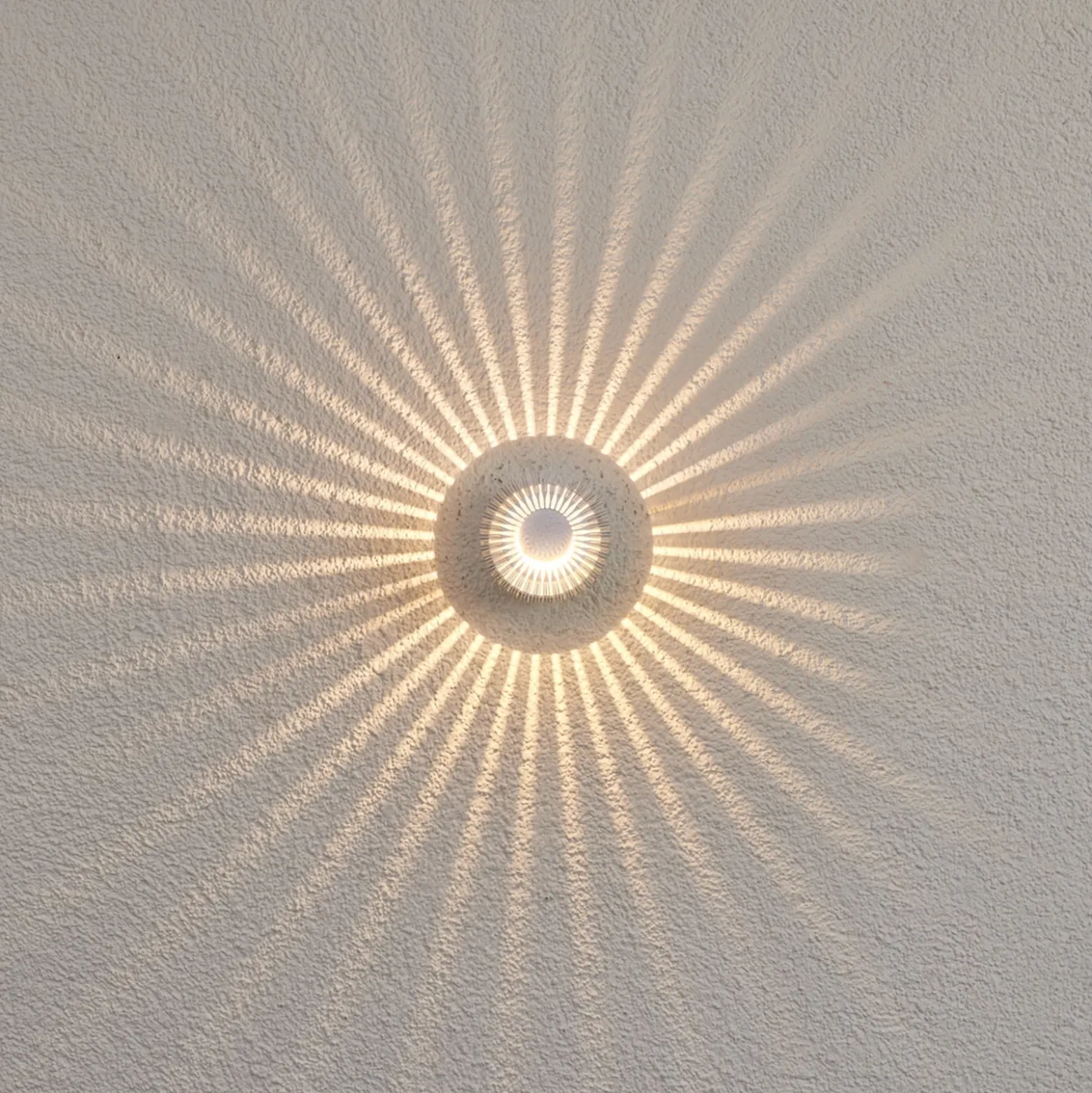 Lámpara pared ext color aluminio Lennias con LED