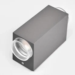 Lámpara pared exterior gris oscuro Jovan, 2 luces