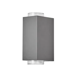 Lámpara pared exterior gris oscuro Jovan, 2 luces