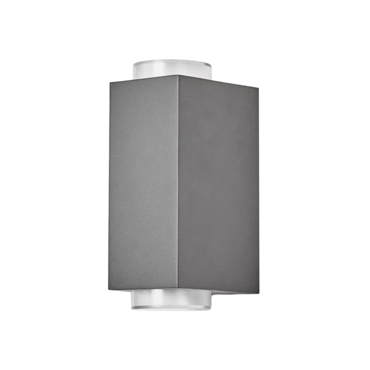 Lámpara pared exterior gris oscuro Jovan, 2 luces