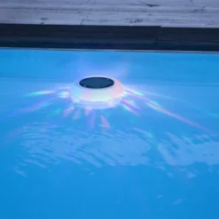 Lámpara piscina solar LED multicolor blanco cálido