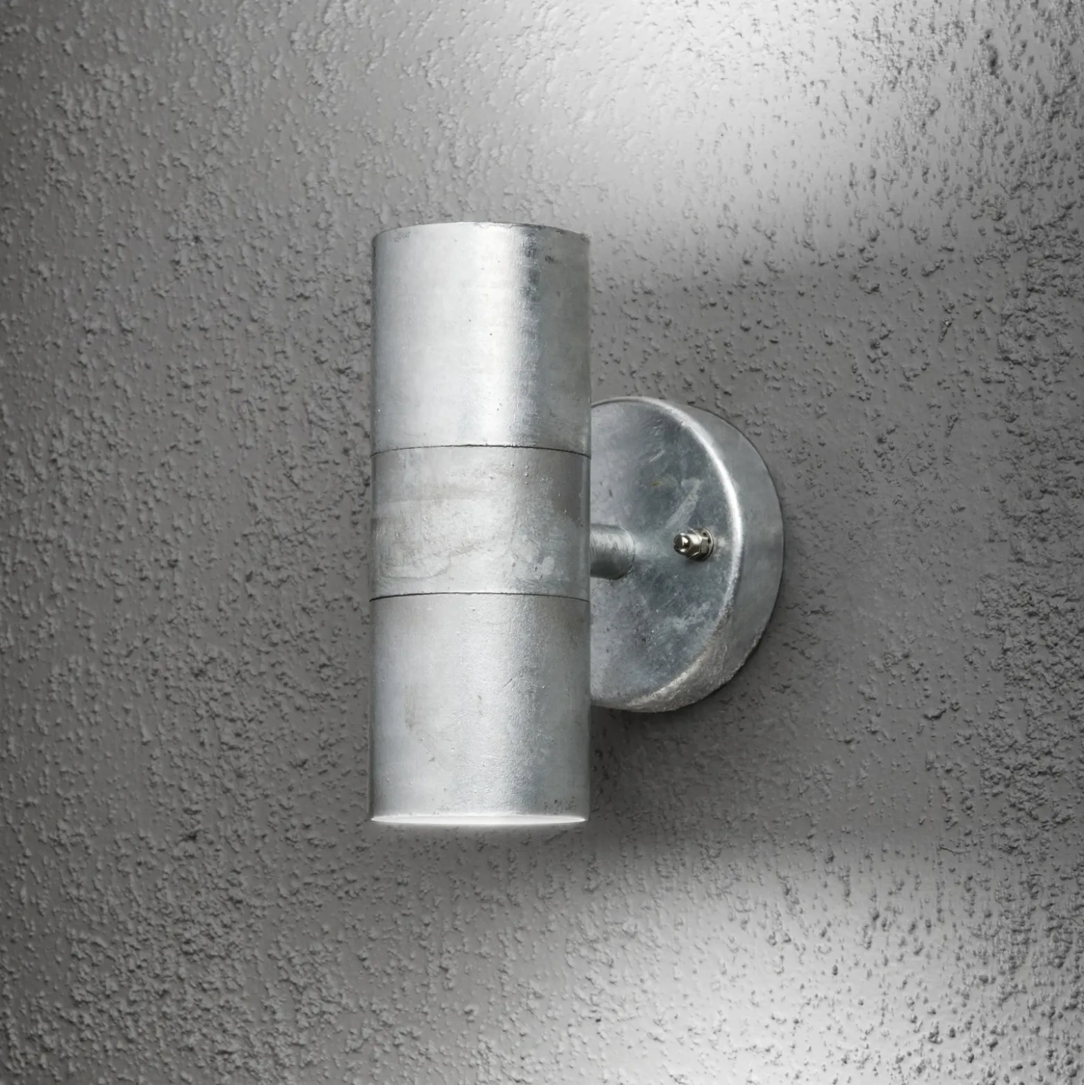 lámpara 2 puntos pared ext. Modena, galvanizada