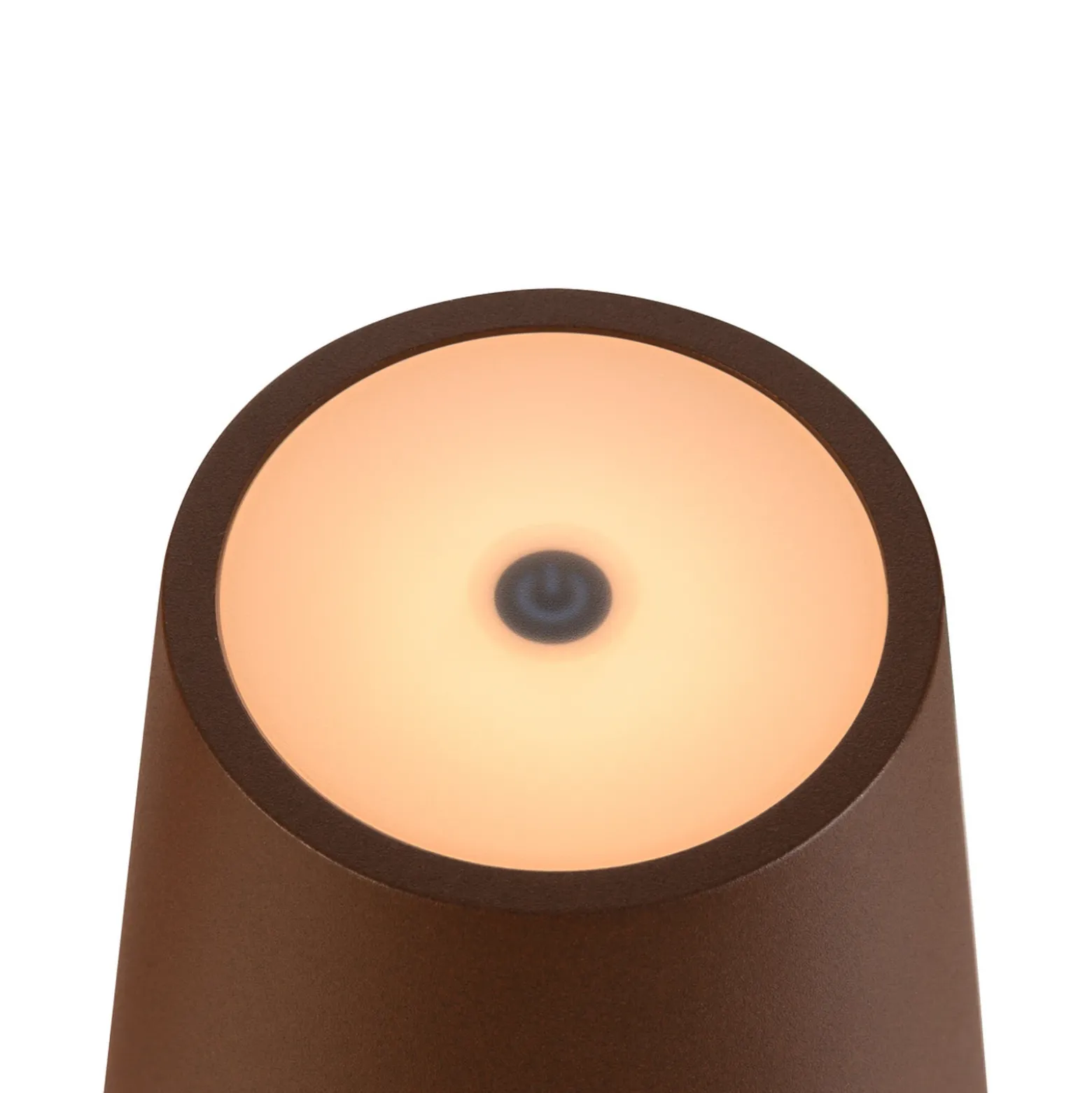 Lámpara recargable LED SLV Vinolina Two, color óxido, aluminio, Ø 11 cm