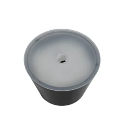 Lámpara recargable Lindby LED Gaja, negra, USB, IP44, RGBW, atenuable.