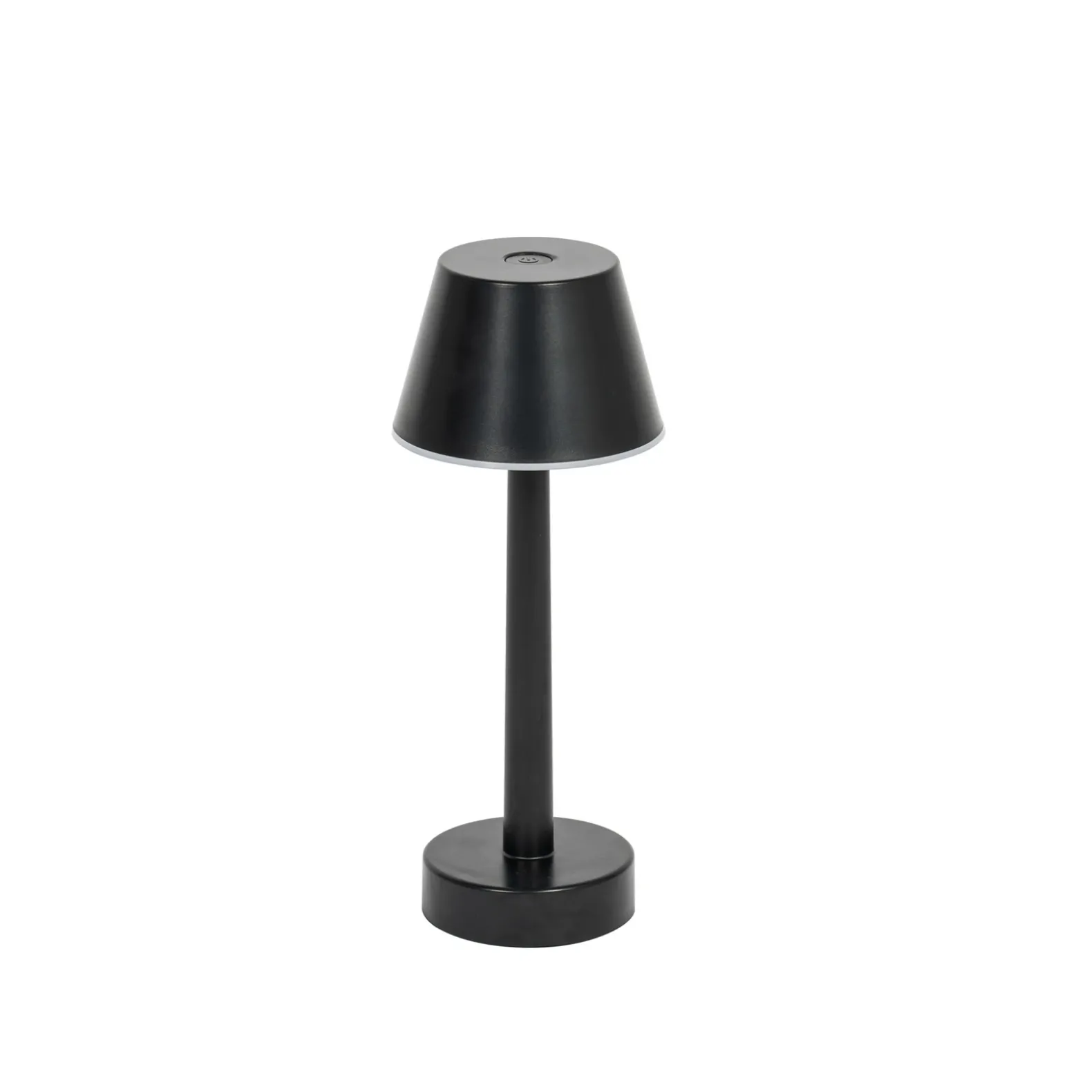 Lámpara recargable Lindby LED Gaja, negra, USB, IP44, RGBW, atenuable.