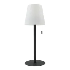 Lámpara recargable Lindby LED Azalea negro aluminio CCT regulable en altura