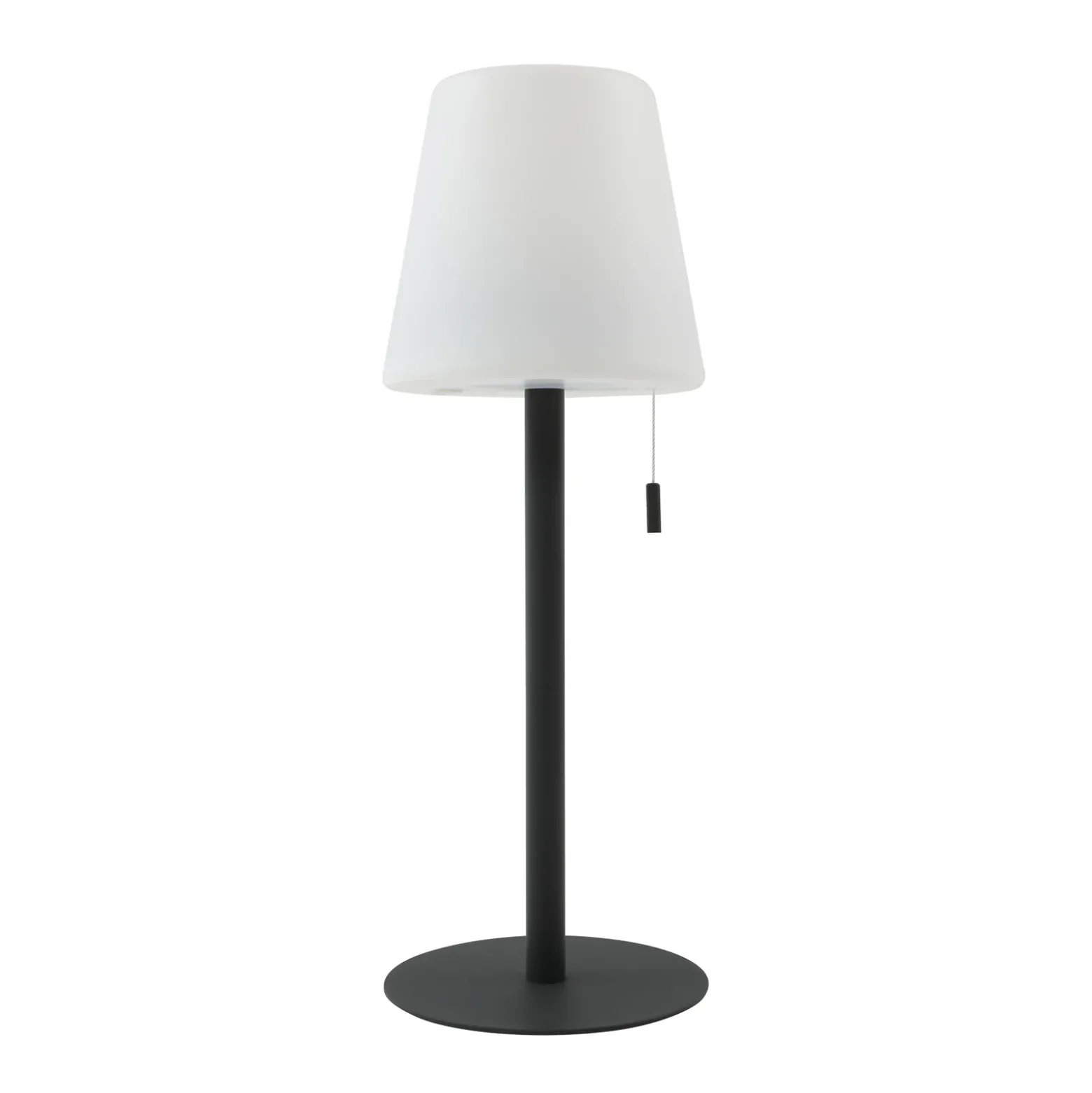 Lámpara recargable Lindby LED Azalea negro aluminio CCT regulable en altura