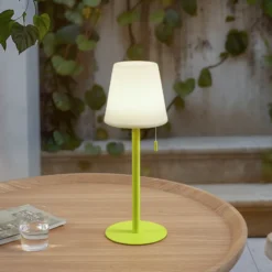 Lámpara recargable Lindby LED Azalea amarillo aluminio CCT regulable en