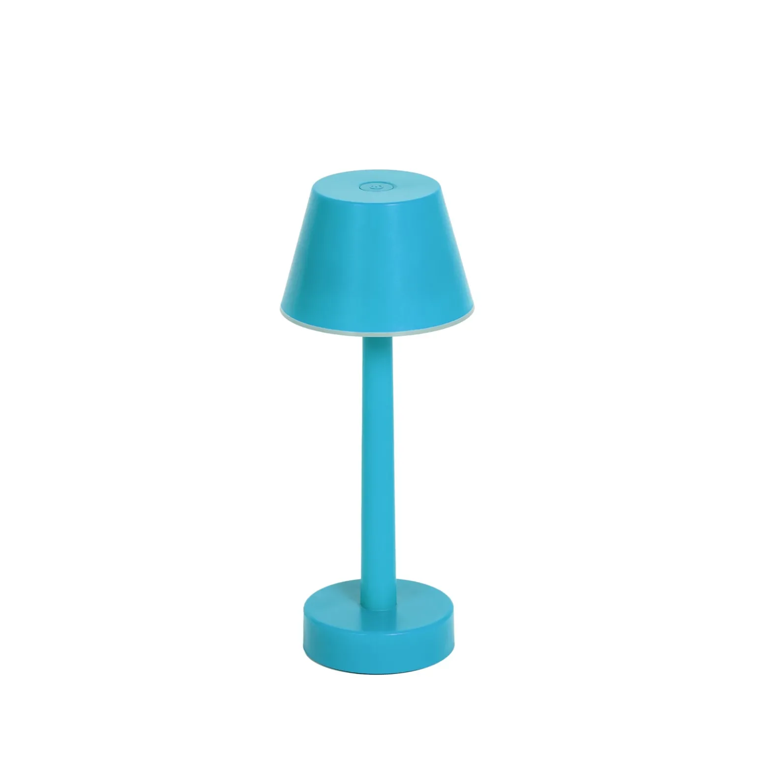 Lámpara recargable Lindby LED Gaja, azul, USB, IP44, RGBW, atenuable