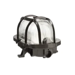 Lámpara resistente a la humedad Sotano Retro, negro, 19 x 12 cm, IP44