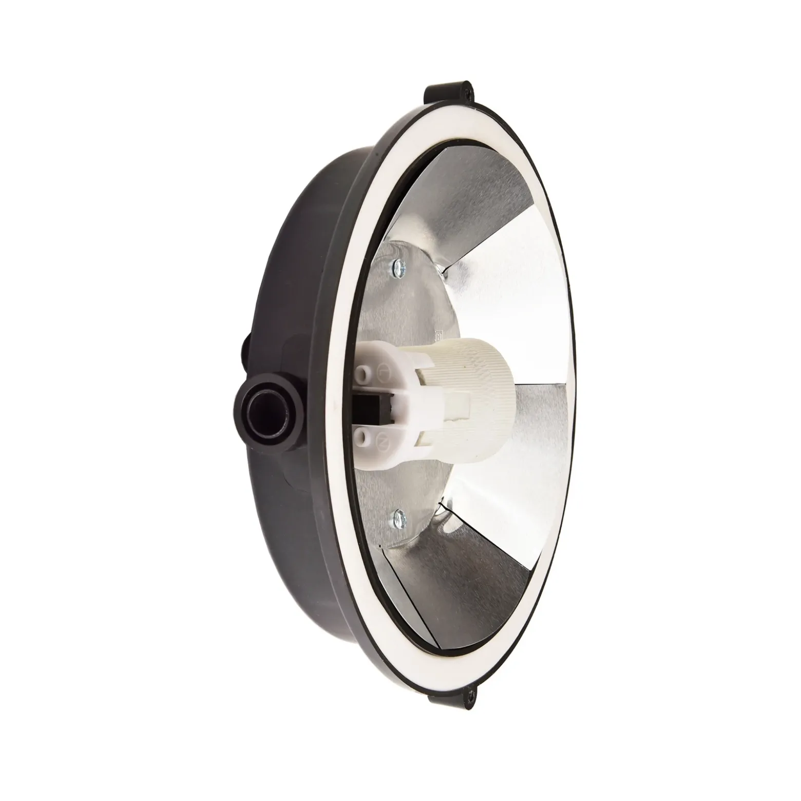 Lámpara resistente a la humedad Sotano Retro negro Ø 18 cm plástico IP44