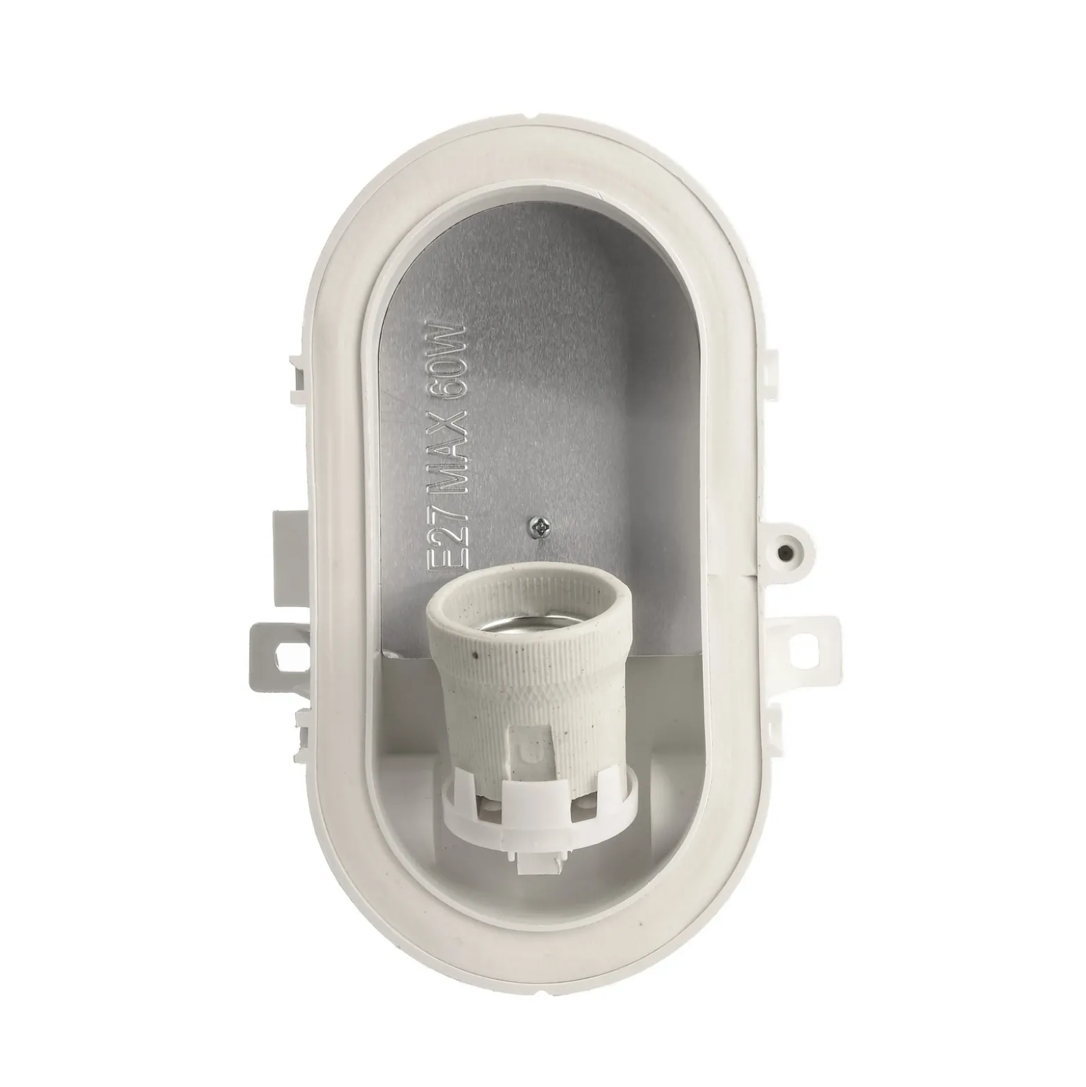 Lámpara resistente a la humedad Sotano Retro blanco 19 x 12 cm IP44 plástico