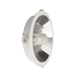 Lámpara resistente a la humedad Sotano Retro, blanca, Ø 18 cm, plástico IP44