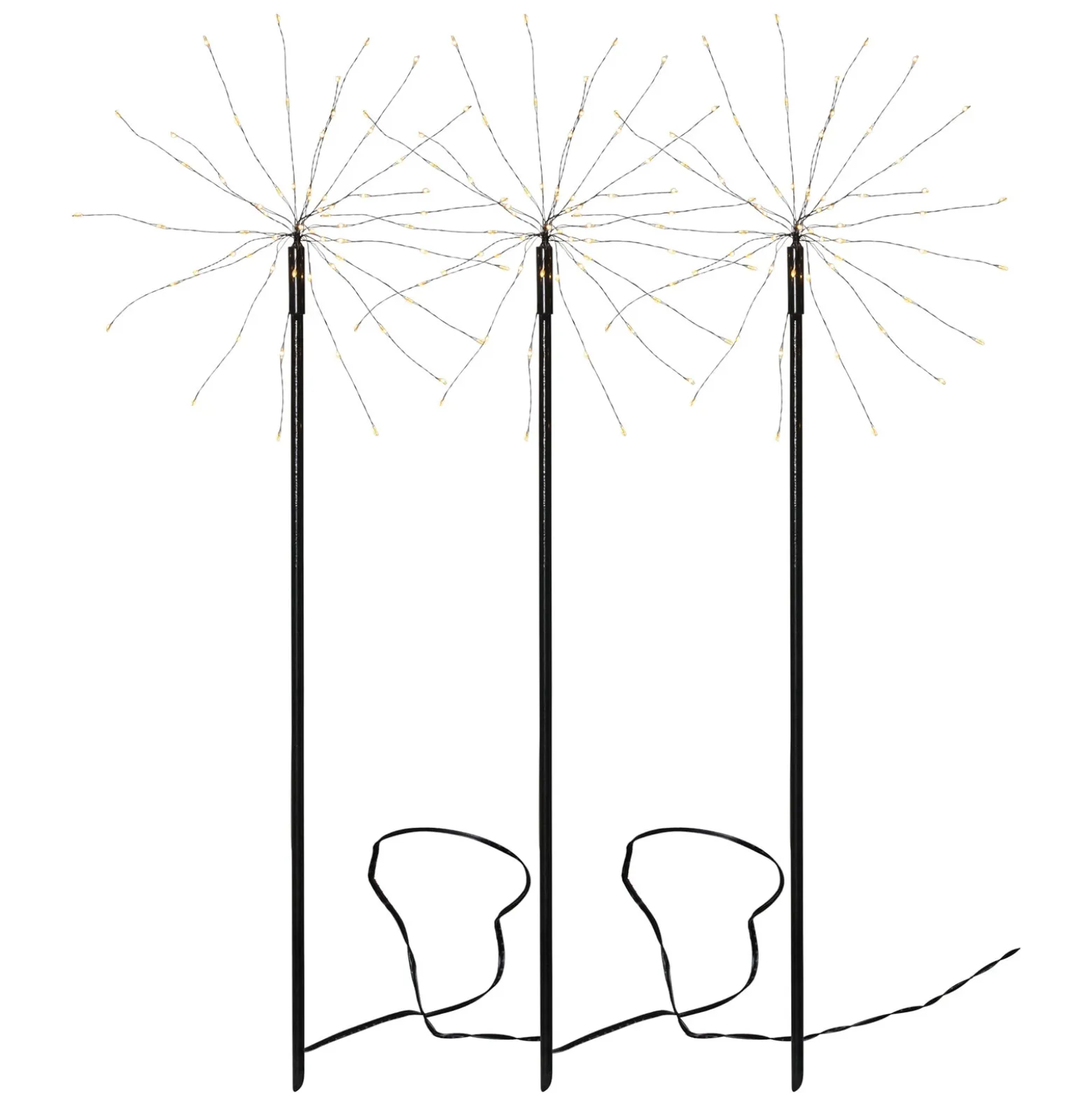 Lámparas decorativas LED Firework para exteriores, juego de 3 unidades, luz