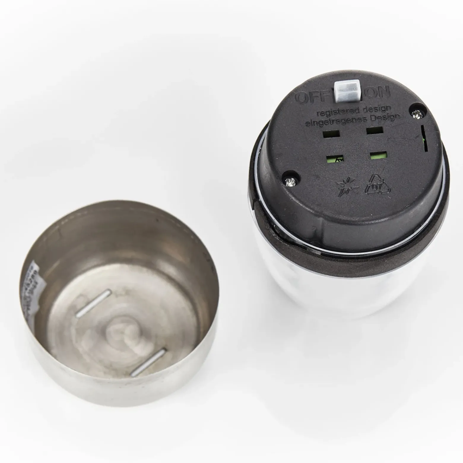 Lámparas de mesa LED solares Lindby Pedas, juego de 10, gris