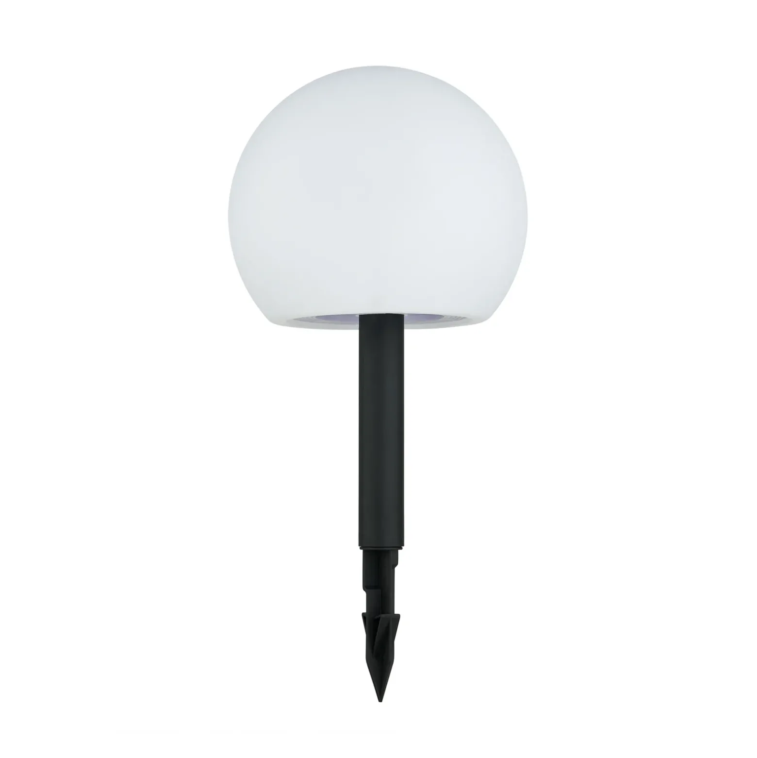 Lámparas LED solares Lindby Lago, RGBW, juego de 3, globos, pincho de suelo