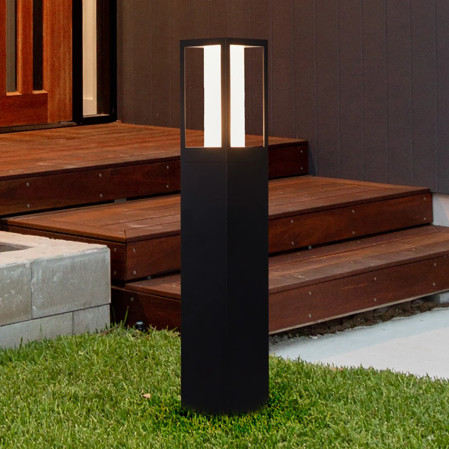 Lámpara sobremuro Avenue, negra, altura 45 cm, metal