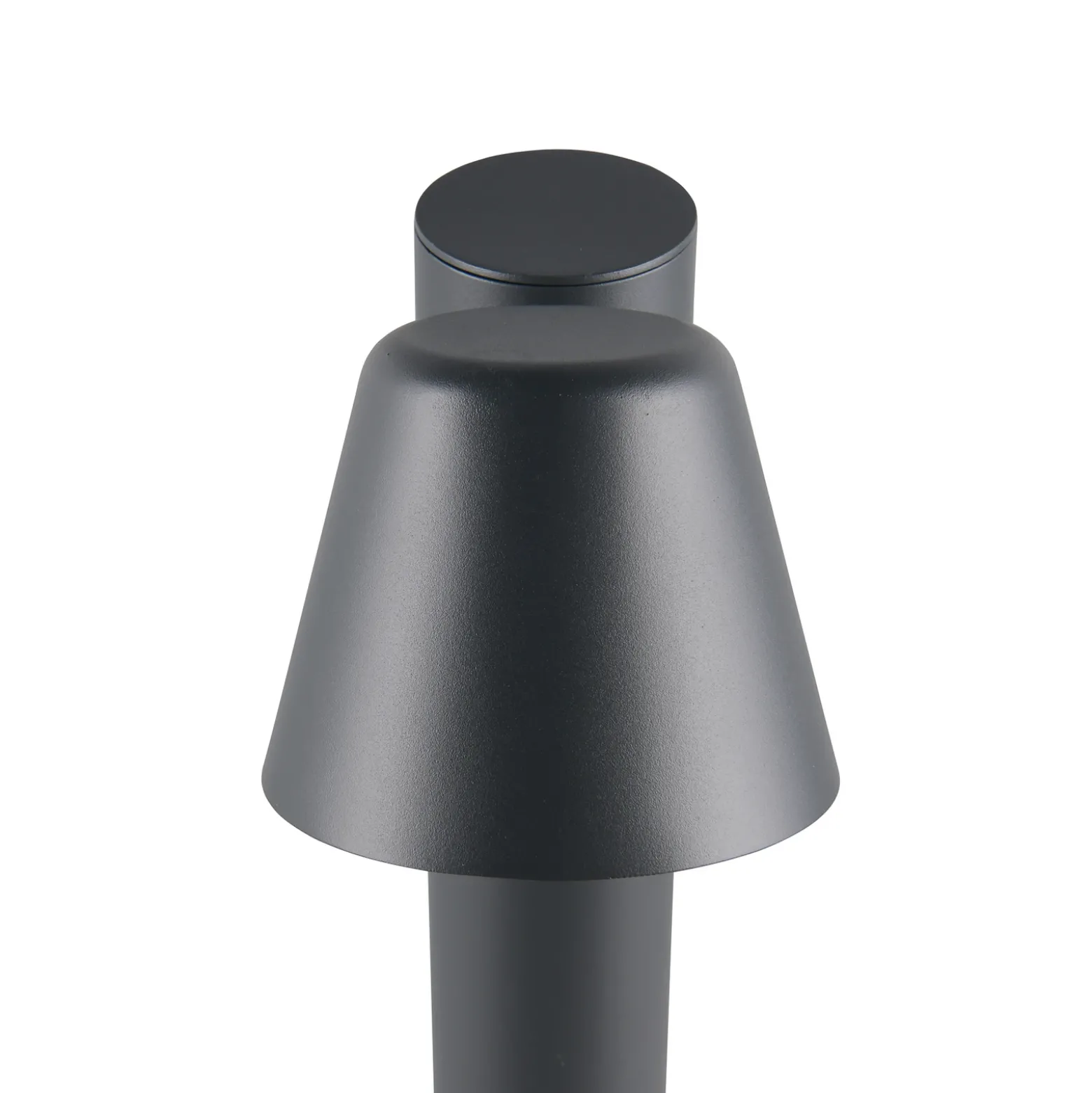Lámpara sobremuro Beni, negro mate, altura 60 cm, metal