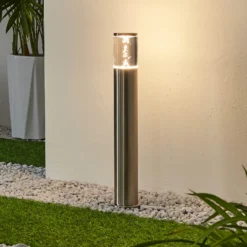 Lámpara sobremuro LED Belen, acero inoxidable
