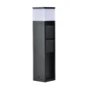 Lámpara sobremuro LED MAINS, gris oscuro, 37 cm, IP54, 2 enchufes