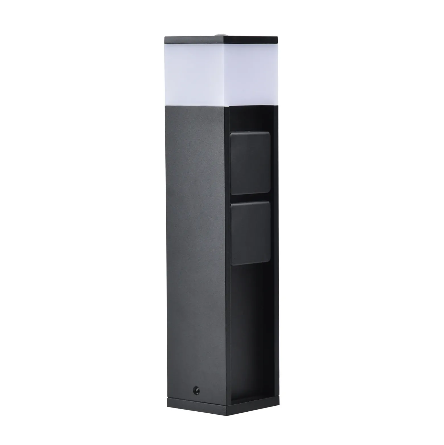 Lámpara sobremuro LED MAINS, gris oscuro, 37 cm, IP54, 2 enchufes