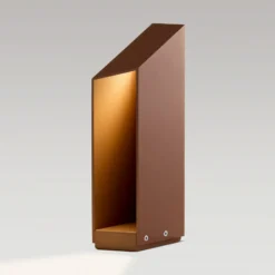 Lámpara sobremuro LED MARSET Domus Altura 37 cm Aluminio color óxido