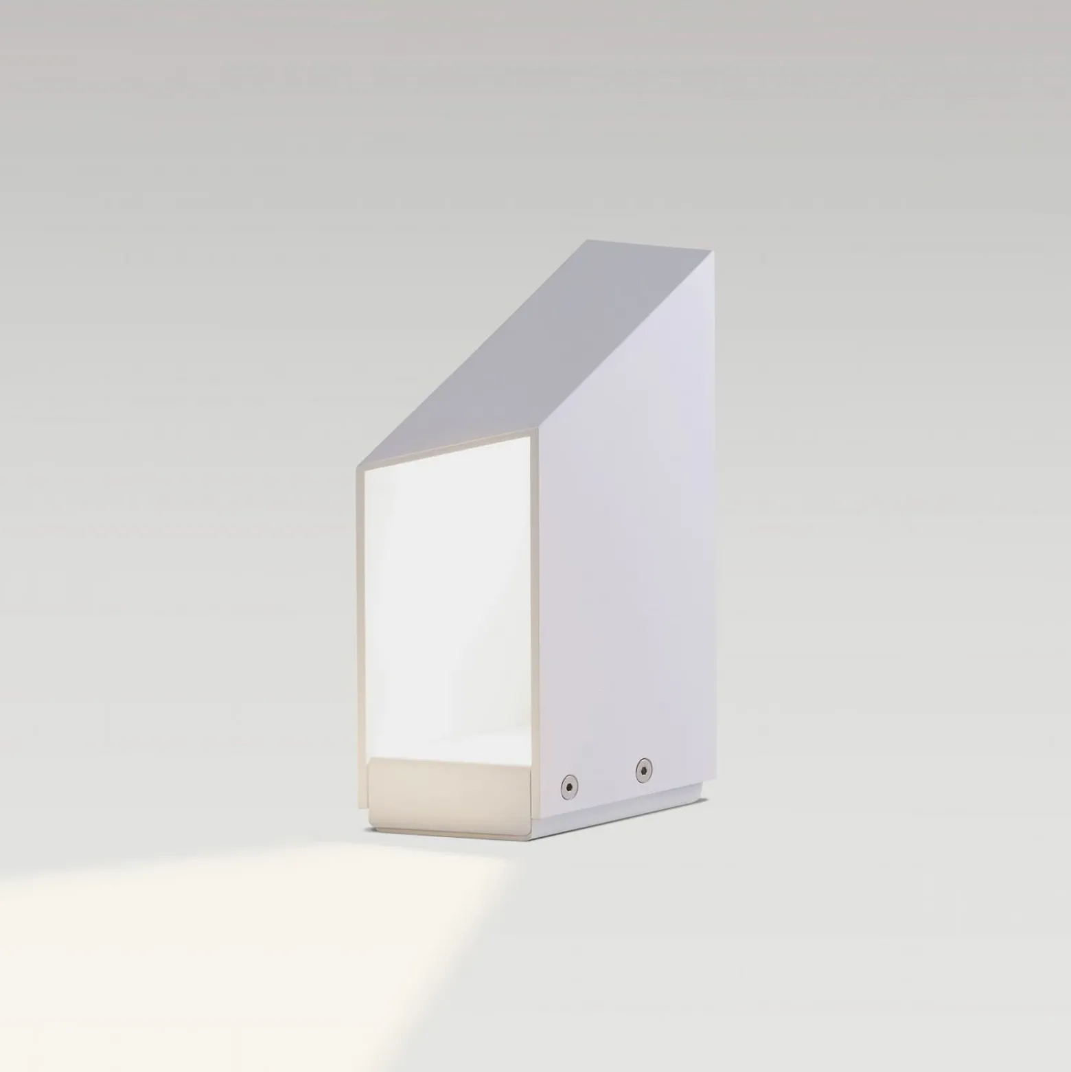 Lámpara sobremuro LED MARSET Domus, altura 26 cm, blanco, aluminio